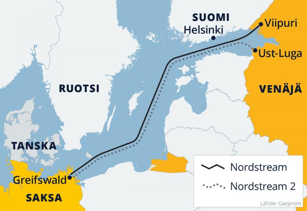 EU alentaa kaasuriippuvuuttaan Venäjästä